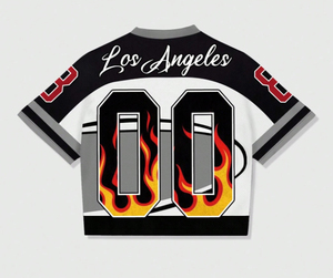 Custom Men's American Vintage Soccer Jersey Oversized Knitted <b>Mesh</b> Football T-Shirt Vintage Style Soccer Wear - Product Image 6