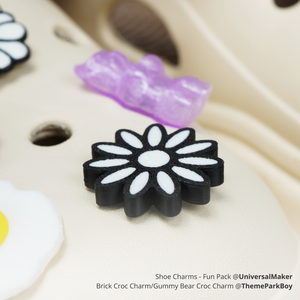 Breloques pour chaussures en PVC, résine et caoutchouc, ornées de strass et de décorations florales – Accessoires élégants pour sabots - Product Image 6