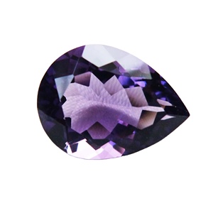 Hot Sale Natural Pear Amethyst 12*16MM Pear Shaped at Wholesale Faceted Cutting Purple Color Loose Gemstones for Jewelry Making - Product Image 2
