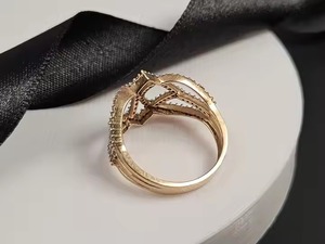 Anillo de boda de Plata de Ley 925 de lujo personalizado, chapado en oro de 18 quilates, estilo clásico, joyería de compromiso de alta calidad para mujer - Product Image 2