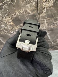 Reloj de Pulsera Cronógrafo de Lujo para Hombre, Movimiento Mecánico Suizo de Acero Inoxidable, Diamantes Moissanite VVS, Correas de Goma Personalizadas - Product Image 5