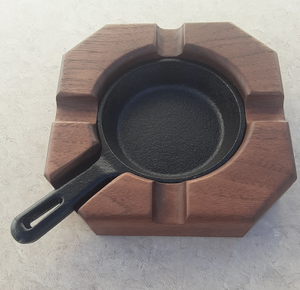 Custom <b>Portable</b> Ash Tray Creative Wooden Cigar <b>Ashtray</b> for Indoor and Outdoor Use Decorative and Practical from India - Product Image 2