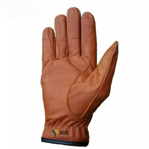 Gants en cuir à cinq doigts pour hommes de la mode-Dragonne réglable antidérapante imperméable écran tactile chaud extérieur de haute qualité - Product Image 2