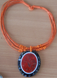 Joyería de Conchas Marinas, Collar de Conchas Estilo Bohemio con Cuentas Redondas Rojas, Ideal para Regalos - Product Image 4