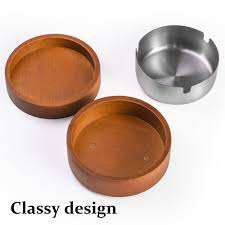 Cenicero de Madera de Diseño Clásico Más Vendido con Tapa, Cenicero de Mesa Personalizable para Cigarros con Fines Decorativos para el Hogar - Product Image 2