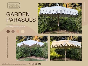 High Grade Custom Bali Aluminum <b>Pole</b> Patio Pool Umbrella Outdoor Wedding White Big Size <b>Garden</b> Parasol Umbrella With Scalloped - Product Image 2
