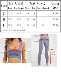 ชุดโยคะผู้หญิงขายดี ขายส่ง ชุดออกกำลังกาย โรงงานขายตรง รับผลิตตามสั่ง ชุดออกกำลังกายแบบสปอร์ตบราและเลกกิ้ง - Product Image 6