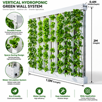 Système hydroponique de jardin vertical commercial, panneau mural vert décoratif pour plantes d'intérieur et d'extérieur