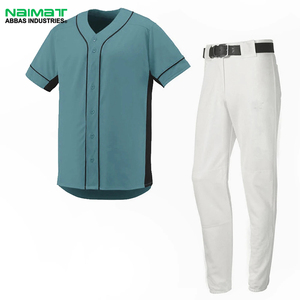 Mens Blank Baseball Jersey Button <b>Down</b> Team Uniform Top Breathable Outdoor Match Training Wear Great Shirts Go - Product Image 4
