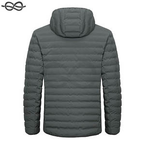 Manteau d'hiver écologique pour hommes, doudoune chaude et imperméable avec capuche, coupe-vent, isolation recyclée, protection de confort ultime - Product Image 4