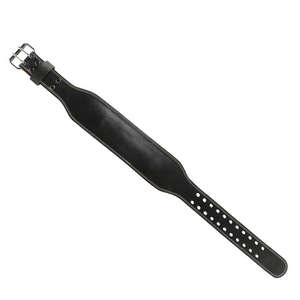 Ceinture d'haltérophilie en cuir de vachette de qualité supérieure en nylon autobloquant avec boucle en acier équipement de Fitness de longueur personnalisée pour Gym Fitness - Product Image 6