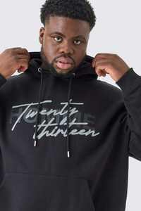 Conjunto Deportivo de Lujo de 2 Piezas con Logotipo Personalizado, Sudadera con Capucha Extra Grande y Pantalones Jogger, Transpirable, 100% Algodón, Talla Grande, Unisex - Product Image 3