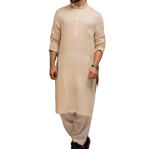 Salwar Kameez Largo para Hombre, Liso, sin Estampado, de Alta Calidad, el Mejor para Usar, Tradicional, Transpirable, al por Mayor - Product Image 4