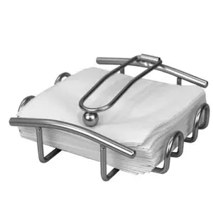 Support à mouchoirs en acier inoxydable finition nickel, forme personnalisée, pour la table, la maison, le bureau, la voiture. - Product Image 1