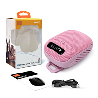 Haut-parleur sans fil portable WIND3S à clipser, étanche, pour le cyclisme, avec basses profondes, lecteur de musique sur carte TF, pour la randonnée, les voyages et les activités de plein air