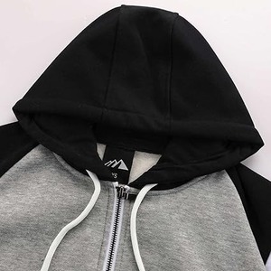 Sweat à capuche oversize pour homme, décontracté, imprimé sur mesure, pour l'hiver, avec plusieurs poches zippées, en polyester/coton - Product Image 1