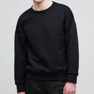 Sweat-shirt à capuche pour homme en coton 100% col rond manches longues décontracté chaud écologique respirant numérique pour l'hiver - Product Image 4