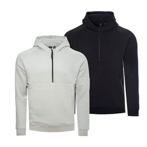 Custom Made Fleece Half <b>Zip</b> <b>Hooded</b> Track Suit for Winter XL Sports Wear with Custom Logo Private Label Sweatpants Tracksuit - Product Image 4