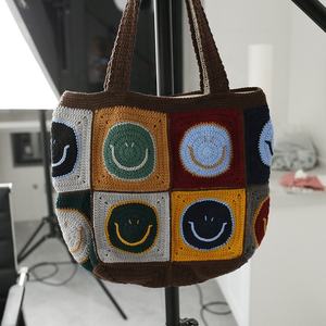 Bolso de Hombro Tejido a Mano para Mujer, Hilo de Algodón Puro, Accesorio de Moda - Product Image 5