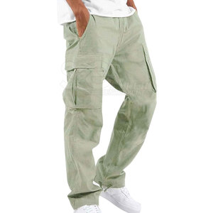 กางเกงสเวตเตอร์คาร์โก้เอวน้ำหนักเบาสีพื้นใส่สบายปรับแต่งโลโก้ได้ตามต้องการ - Product Image 3