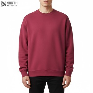 Sudadera de cuello redondo para mujer con logotipo bordado personalizado de alta calidad, jersey de gran tamaño, Sudadera de cuello redondo - Product Image 1