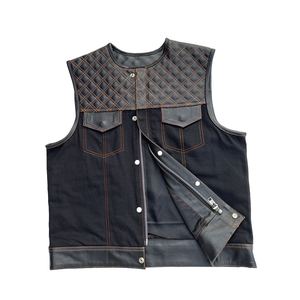 Camiseta de carreras de cuero duradero, chaleco de algodón para motocicleta, ropa de carreras de verano, logotipo personalizado, transpirable, ligero, sin mangas, estilo de Moto - Product Image 3