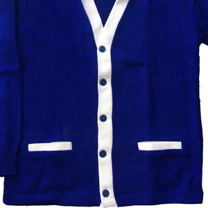 Cárdigan informal de las hermandades, cárdigan de punto largo con parte inferior, cárdigan de punto para mujer con bordado personalizado - Product Image 3