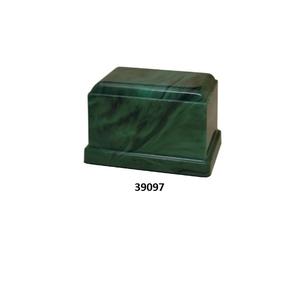 Urna conmemorativa de cremación de mármol cultivado negro natural recién llegada para proveedores, urna grande decorativa para cenizas funerarias con bolsa gratis - Product Image 6