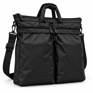 Sac de transport double pour casque en nylon imperméable, grande capacité, sac de rangement protecteur, multi-compartiments, fermeture à glissière, voyage en plein air - Product Image 1