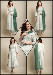 เรานําเสนอคอลเลกชันกางเกง KURTI ที่น่าทึ่งและสวยงามที่สุดพร้อม DUPATTA - Product Image 6