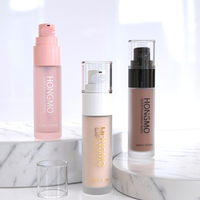 Botellas de Vidrio Recargables Portátiles con Bomba Dosificadora para Lociones, Envases con Tapa para Cremas y Bases de Maquillaje