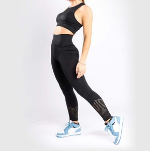 A granel cintura alta suave apretado Control de barriga para mujer Fitness personalizado 23 colores negro Yoga Leggings para niñas - Product Image 4