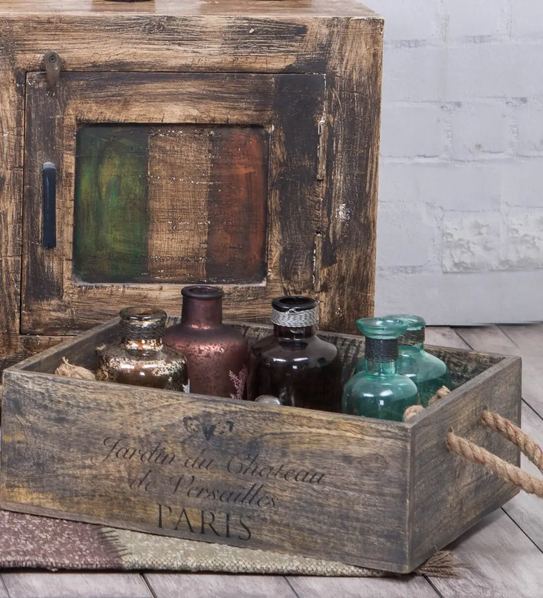 Boîte de rangement en bois de manguier faite à la main de conception unique boîte en bois de taille personnalisée pour la maison et les hôtels