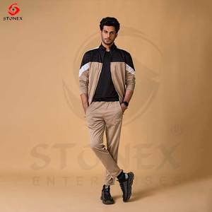Conjunto Deportivo para Hombre al por Mayor, con Logotipo Personalizado, para Atletismo, Fitness, Ropa Deportiva, Sudadera con Cremallera y Diseño Personalizado - Product Image 2