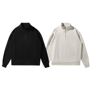 เสื้อมีฮู้ดผ้าฝ้ายโพลีเอสเตอร์พิมพ์ลายไซส์ใหญ่พิเศษมีซิปเป็นฐานกันลมทันสมัยสำหรับผู้ชายผู้หญิงกลางแจ้ง - Product Image 3