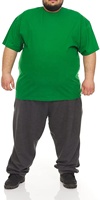 T-shirt en coton grande taille pour hommes en vrac T-shirts surdimensionnés légers à manches courtes et hautes