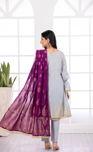 Robe brodée à manches longues pour femmes, tenue de soirée, de mariage, nouvelle collection - Product Image 2