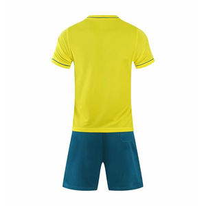 Conjunto de Camiseta de Fútbol Personalizada de Calidad Profesional de Secado Rápido 100% Poliéster con Cuello en V, Uniforme de Entrenamiento de Fútbol de Color Sólido para Clubes - Product Image 2