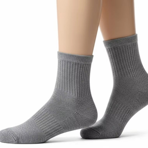 Calcetines Deportivos Antideslizantes de Punto, Mezcla de Algodón y Elastano, para Entrenamiento Atlético, Transpirables, de Secado Rápido, para Correr, Fútbol, Baloncesto - Product Image 2