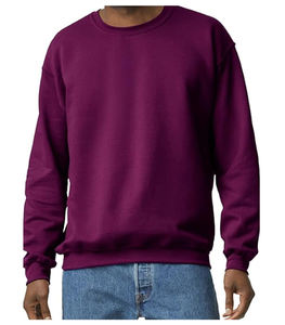 Sweat-shirt pour homme OEM personnalisable, col rond, pull-over, vente en gros, couleur unie pour la saison d'automne - Product Image 4