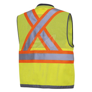 Industrial Workwear Vest Reinforced Fabric with Functional Storage Pockets for Tools Workwear Vest - Product Image 2