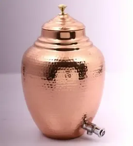 Ấn Độ Nhà cung cấp của cổ điển đồng nước Quả Thùng với miệng rộng để dễ dàng làm sạch và bơm lại có sẵn ở mức giá thấp - Product Image 3