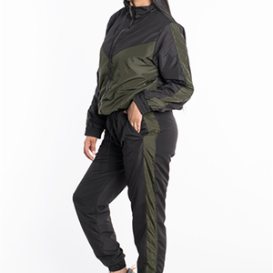 Conjunto Deportivo de Chaqueta Cortavientos y Pantalones para Hombre, Talla Grande, de Nailon, Ligero, con Forro de Malla, Impermeable, Transpirable, con Cierre de Cremallera - Product Image 4