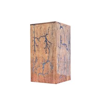 Lightning Strikes Wooden Cremation <b>Urn</b> with Threaded Lid for Human & <b>Pet</b> <b>Ashes</b> Elegant Decorative <b>Pet</b> Casket - Product Image 1