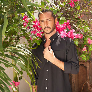 Camisa de Esmoquin Corporativa Unisex BEAM, Cuello Mao Sólido, 60% Algodón, 40% Tela Oxford, Un Bolsillo, Transpirable, Ecológica, ODM, Otoño - Product Image 6