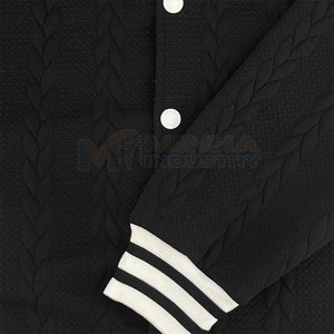 Latest Design Letterman Winter Jacket with Front Customized Logo 100% Cotton/Wool High Quality Breathable Hot Selling - Product Image 6