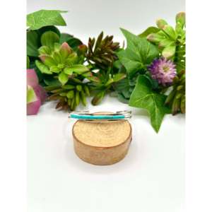 "Turquoise & Sterling <b>Silver</b> <b>Cuff</b> <b>Bracelet</b> by Anson Wallance Kingman" - Product Image 1