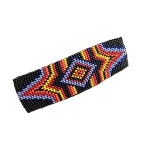 Handmade Beaded Embroidery <b>Hair</b> <b>Barrette</b> Fashionable Seed Beads Design Elegant Party <b>Hair</b> Pin - Product Image 1