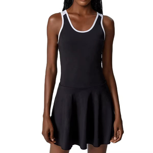 Ensemble d'uniformes de tennis unisexe Jupe Top 100% Polyester Séchage rapide Respirant pour les équipes sportives Jeux de plein air Entraînement professionnel - Product Image 4