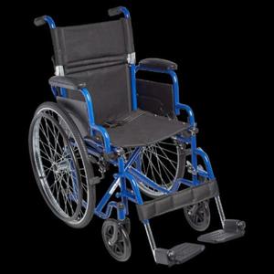 Fauteuil roulant pliable à cadre en acier avec construction durable, coussin confortable, idéal pour une utilisation médicale quotidienne - Product Image 6